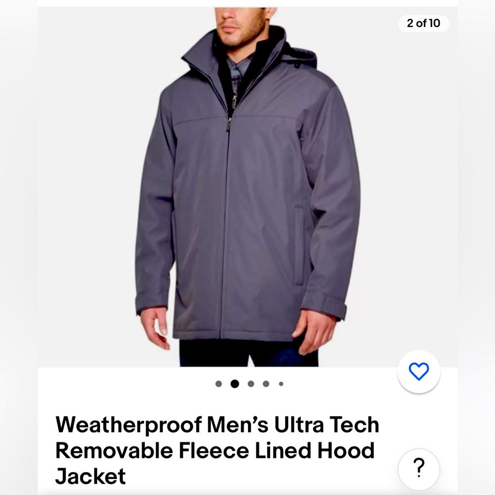 Weatherproof  size medium, worn once or twice gray condition no stains or rips